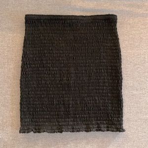 Aritzia Wilfred Free Ruched Mini Skirt